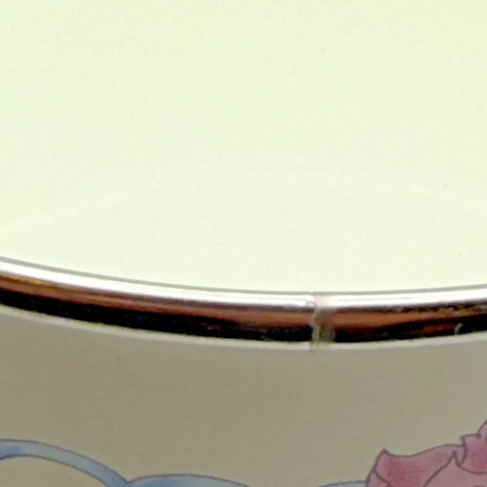 Vintage Tabletops Unlimited Floral Graphic Vitroceramic Bowl Cottagecore 80s